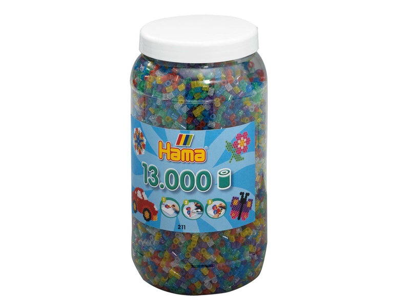 Hama Ironing beads in Pot-Glittermix 13.000pcs.