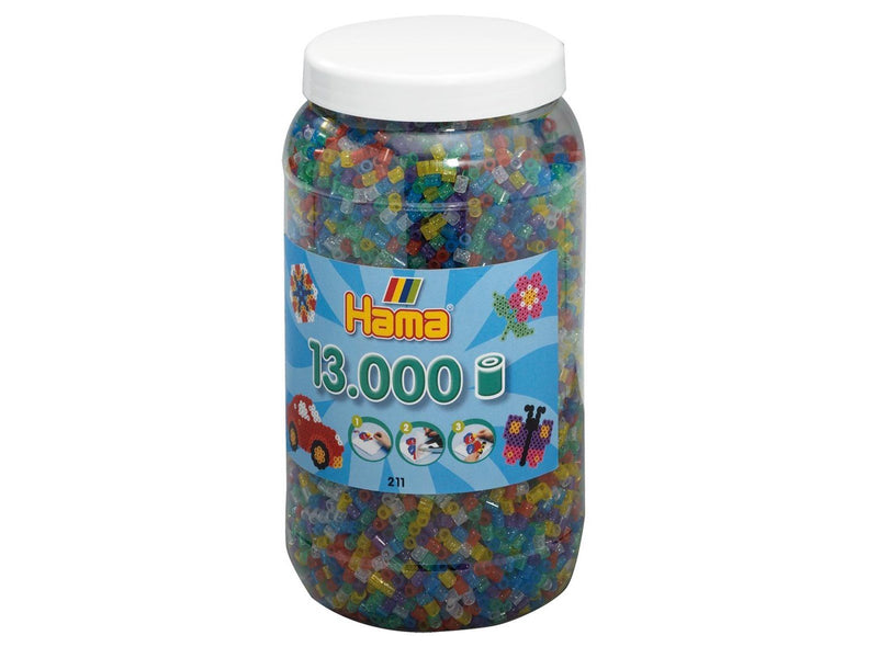 Hama Ironing beads in Pot-Glittermix 13.000pcs.