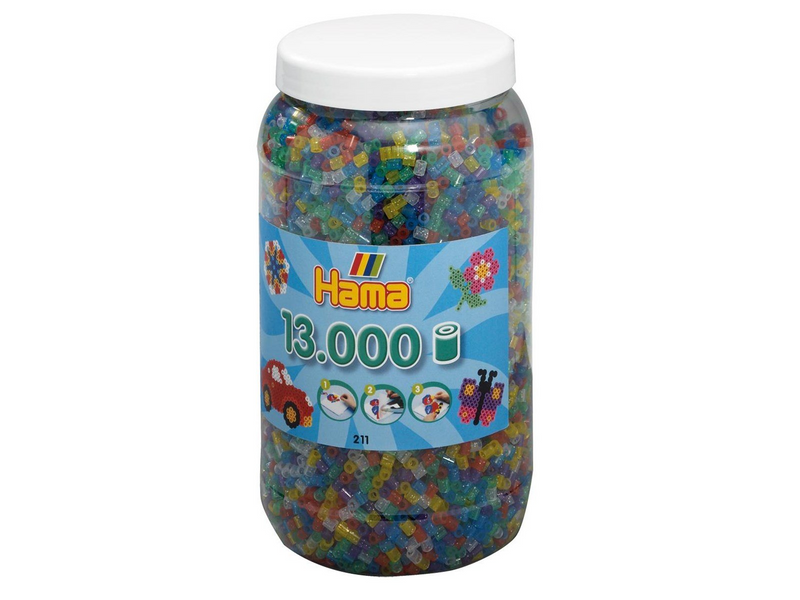 Hama Ironing beads in Pot-Glittermix 13.000pcs.
