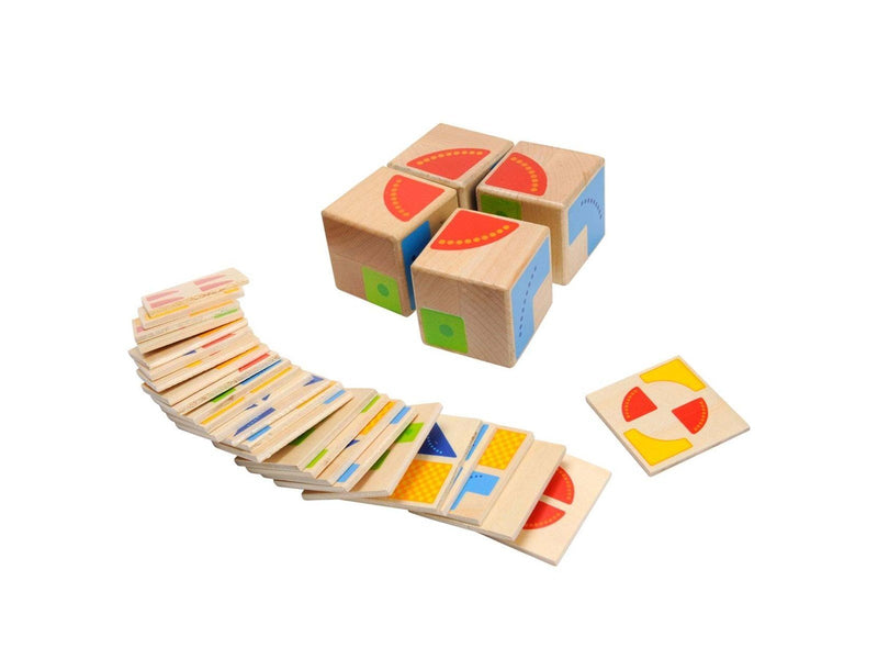 Goki Wooden Patterns Game Cube