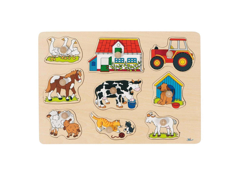 Goki Wooden Bubble Puzzle Farm