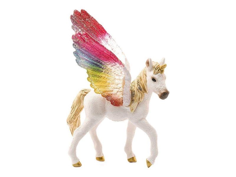 Schleich Winged rainbow unicorn foal
