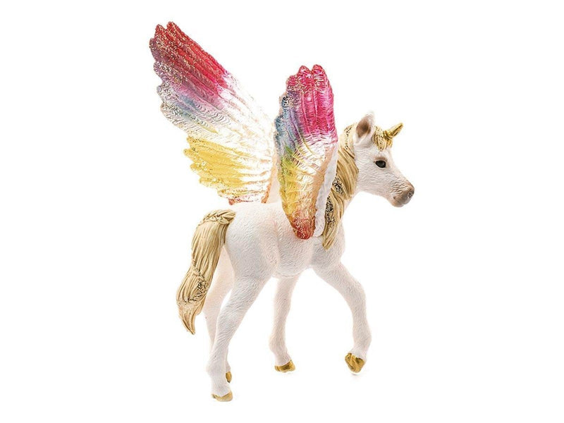 Schleich Winged rainbow unicorn foal
