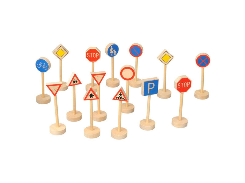 Goki Wooden Traffic Sign Set