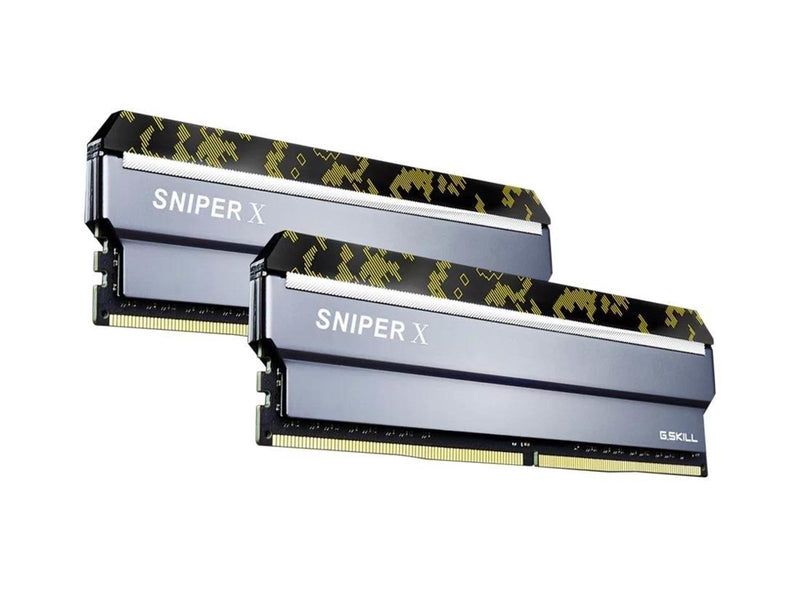 G.Skill Sniper X DDR4-2666 - 16GB - CL19 - Dual Channel (2 pcs) - Intel XMP - Silber