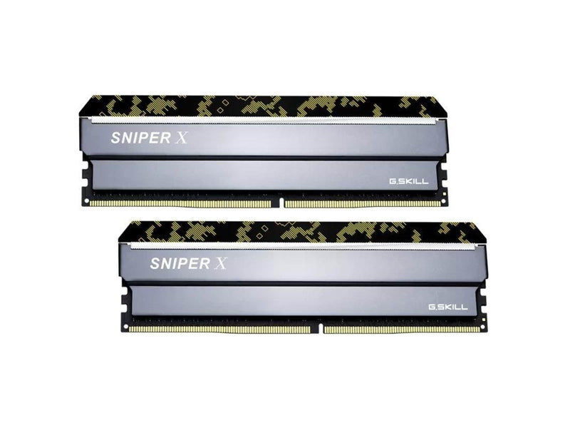 G.Skill Sniper X DDR4-2666 - 16GB - CL19 - Dual Channel (2 pcs) - Intel XMP - Silber