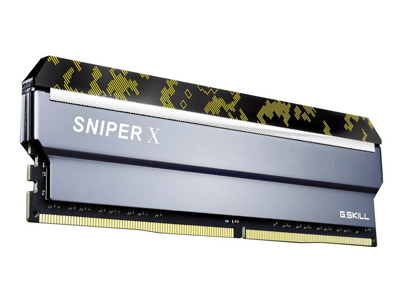 G.Skill Sniper X DDR4-2666 - 16GB - CL19 - Dual Channel (2 pcs) - Intel XMP - Silber