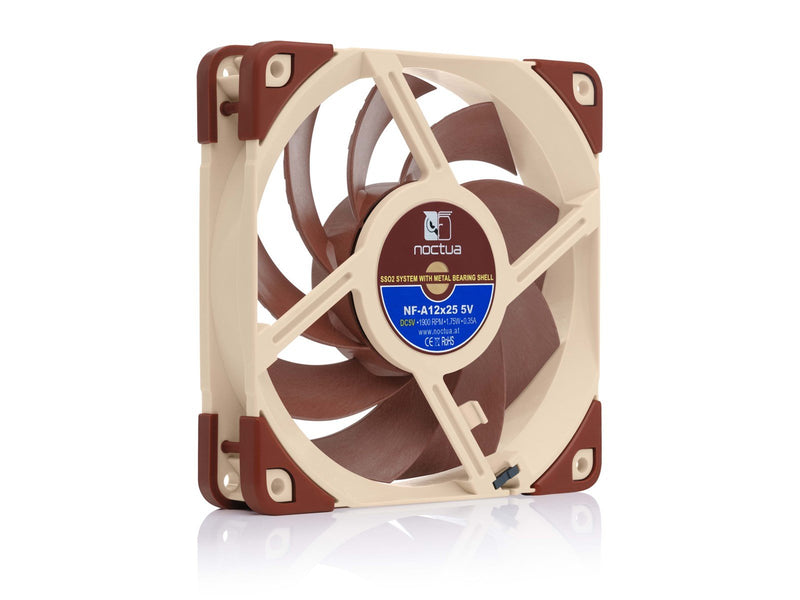 Noctua NF-A12x25 5V - Gehäuselüfter - 120mm - Braun - 21 dBA