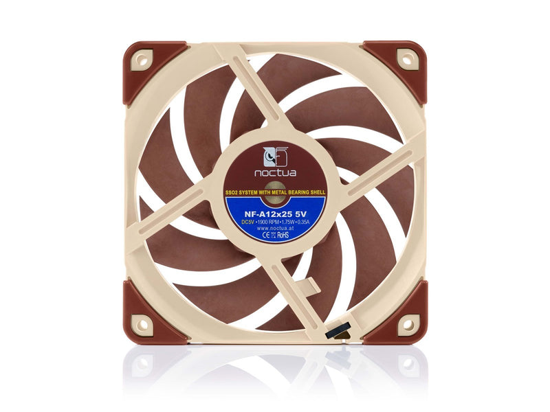 Noctua NF-A12x25 5V - Gehäuselüfter - 120mm - Braun - 21 dBA