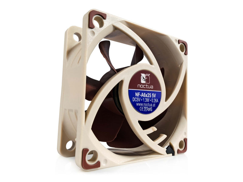 Noctua NF-A6x25 5V - Gehäuselüfter - 60mm - Braun - 19 dBA