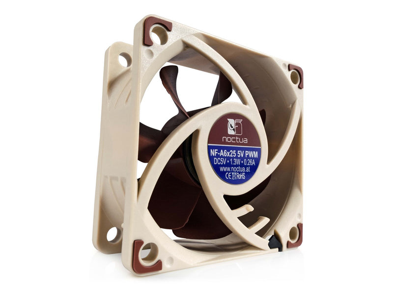 Noctua NF-A6x25 5V PWM - Gehäuselüfter - 60mm - Braun - 19 dBA