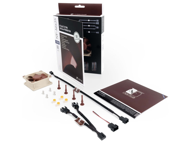 Noctua NF-A6x25 5V PWM - Gehäuselüfter - 60mm - Braun - 19 dBA