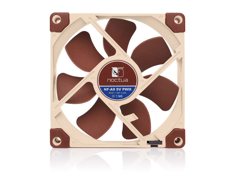 Noctua NF-A9 5V PWM - Gehäuselüfter - 92mm - Braun - 23 dBA