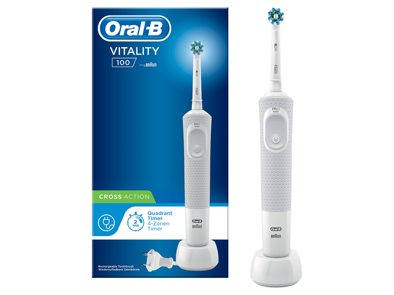 Oral-B Elektrische Zahnbürste Vitality 100 Hangable Box White