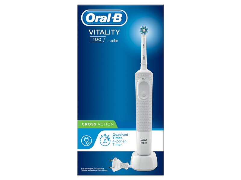 Oral-B Elektrische Zahnbürste Vitality 100 Hangable Box White