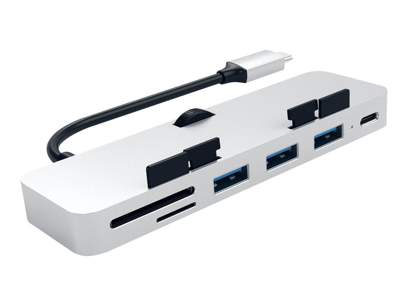 Satechi Aluminum Type-C Clamp Hub Pro - hub - 4 ports USB-Hubs - 4 - silber