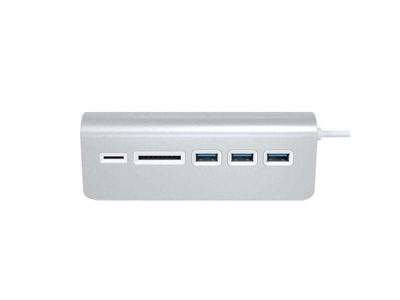 Satechi Aluminum USB 3.0 Hub & Card Reader Silver USB-Hubs - USB 3.0 - 3 - silber