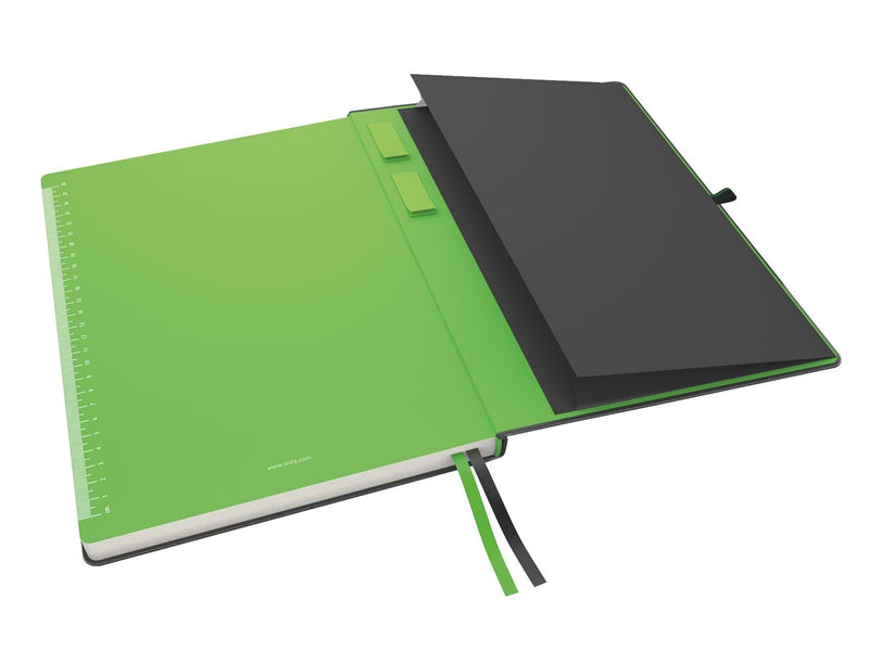 Leitz  Complete Notizbuch A4 kariert mit festem Einband Schwarz