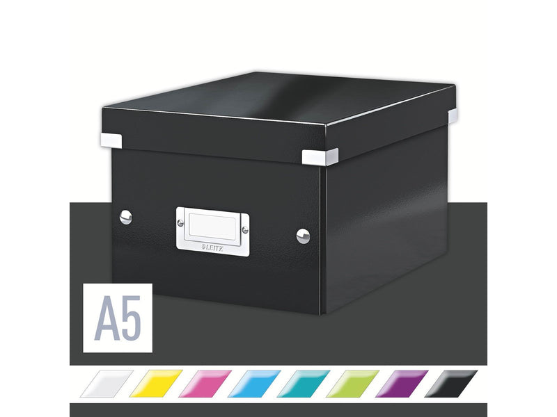 Leitz  Click & Store WOW Aufbewahrungs- und Transportbox Klein (Für A5) Schwarz