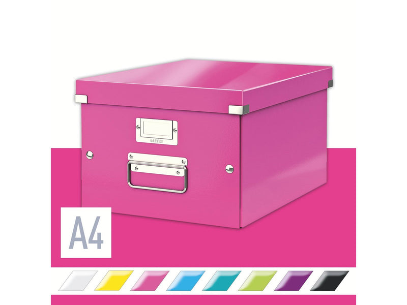Leitz  Click & Store WOW Aufbewahrungs- und Transportbox Mittel (Für A4) Pink