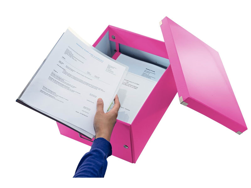 Leitz  Click & Store WOW Aufbewahrungs- und Transportbox Mittel (Für A4) Pink