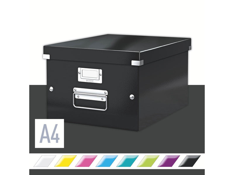Leitz  Click & Store WOW Aufbewahrungs- und Transportbox Mittel (Für A4) Schwarz