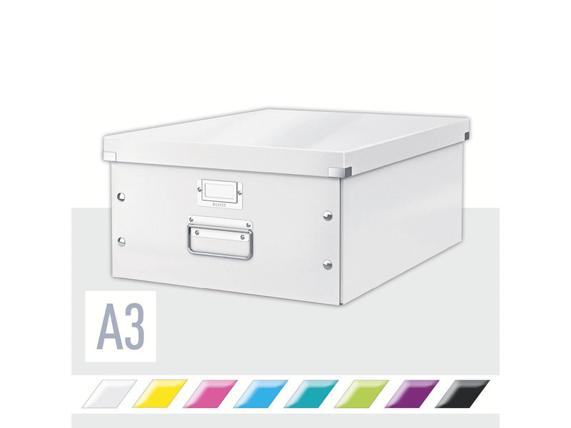 Leitz  Click & Store WOW Aufbewahrungs- und Transportbox Groß (Für A3) Weiß