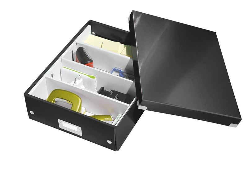 Leitz  Click & Store WOW Organisationsbox Mittel Schwarz