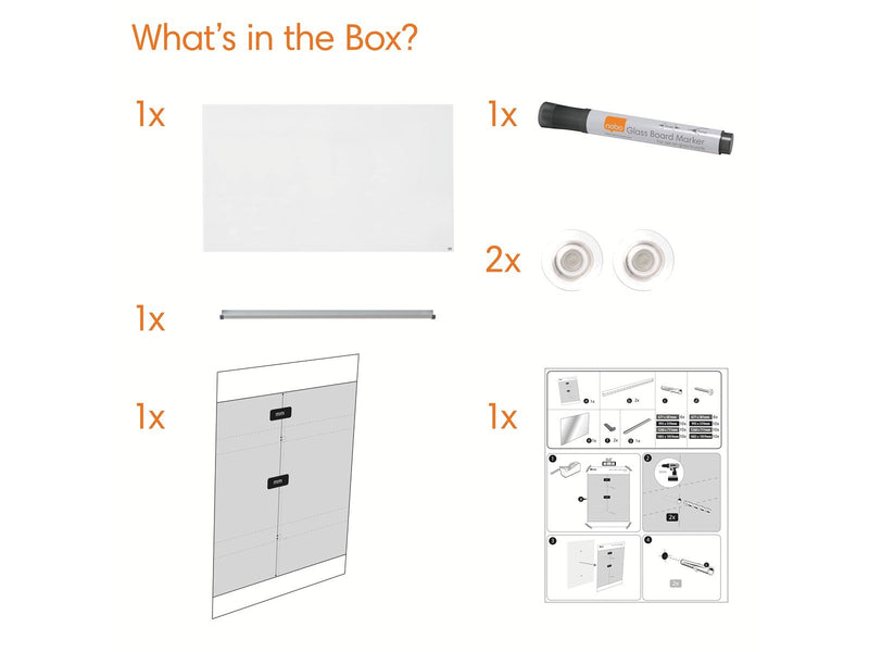 Nobo  Impression Pro Whiteboard Glas Widescreen 45" Brillant Weiß