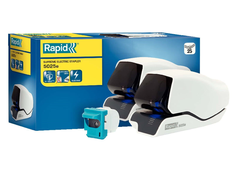 Rapid  Supreme Elektroheftgerät 5025e kontaktlos Weiß