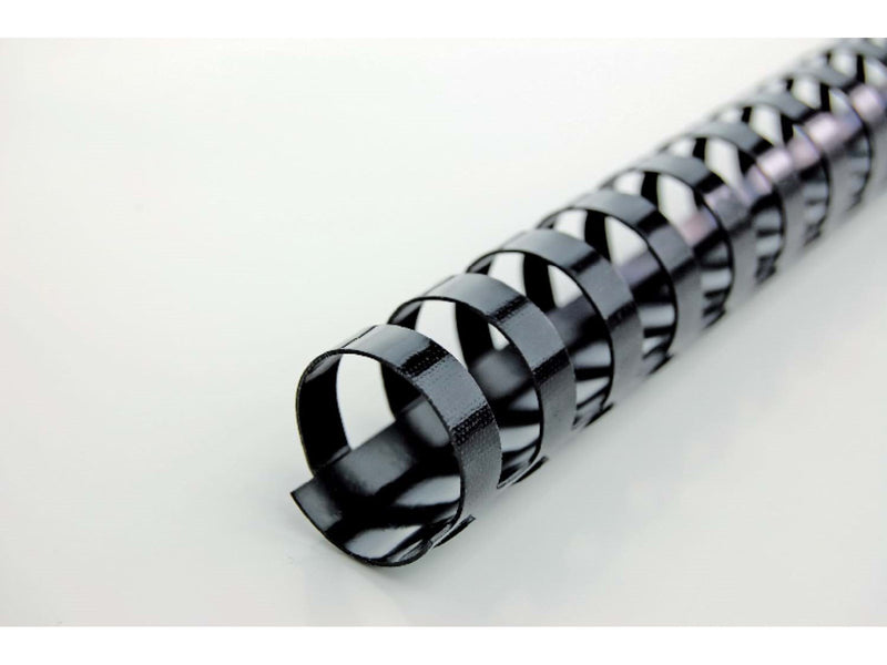 GBC CombBind™ Plastikbinderücken A4 12 mm Schwarz - Plastic binding comb