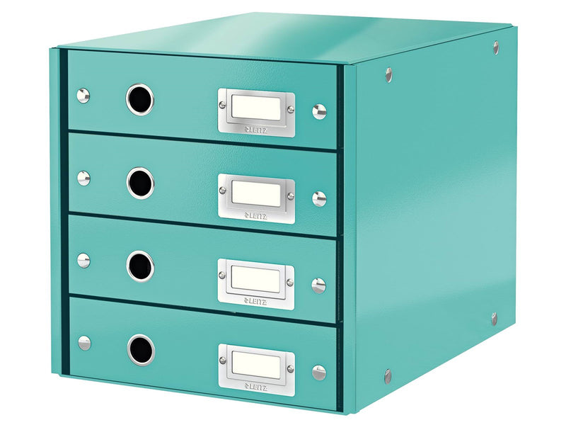 Leitz  Click & Store WOW Schubladenset (4 Schubladen) Eisblau