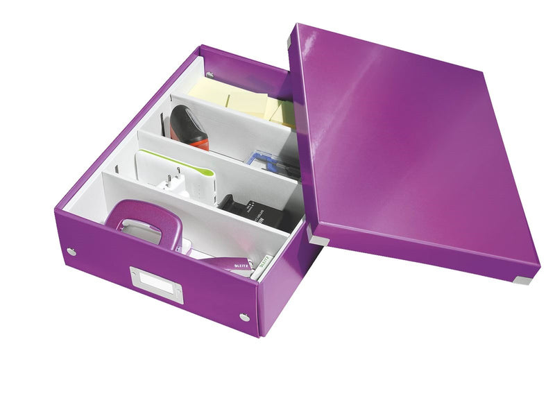 Leitz  Click & Store WOW Organisationsbox Mittel Violett