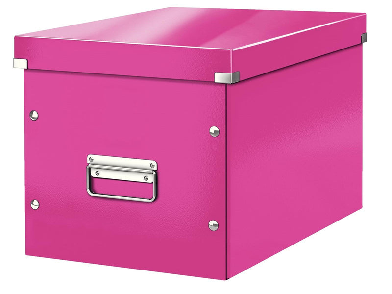 Leitz  Click & Store WOW Aufbewahrungs- und Transportbox Cube Groß Pink