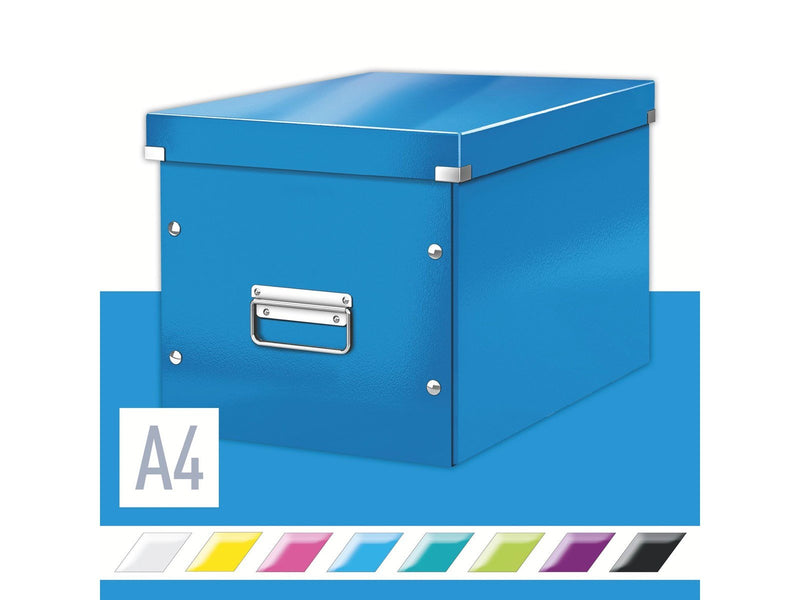 Leitz  Click & Store WOW Aufbewahrungs- und Transportbox Cube Groß Blau
