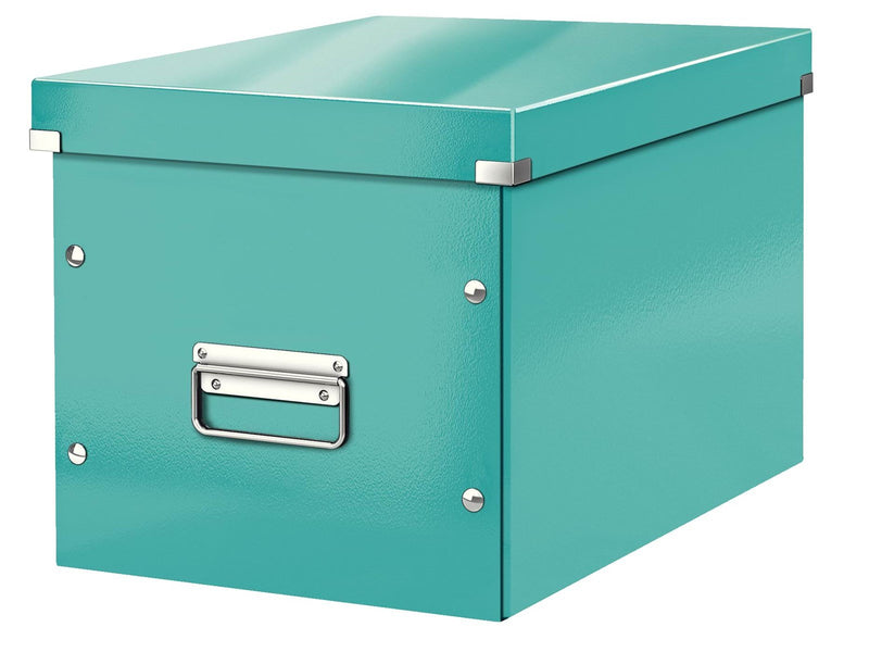 Leitz  Click & Store WOW Aufbewahrungs- und Transportbox Cube Groß Eisblau