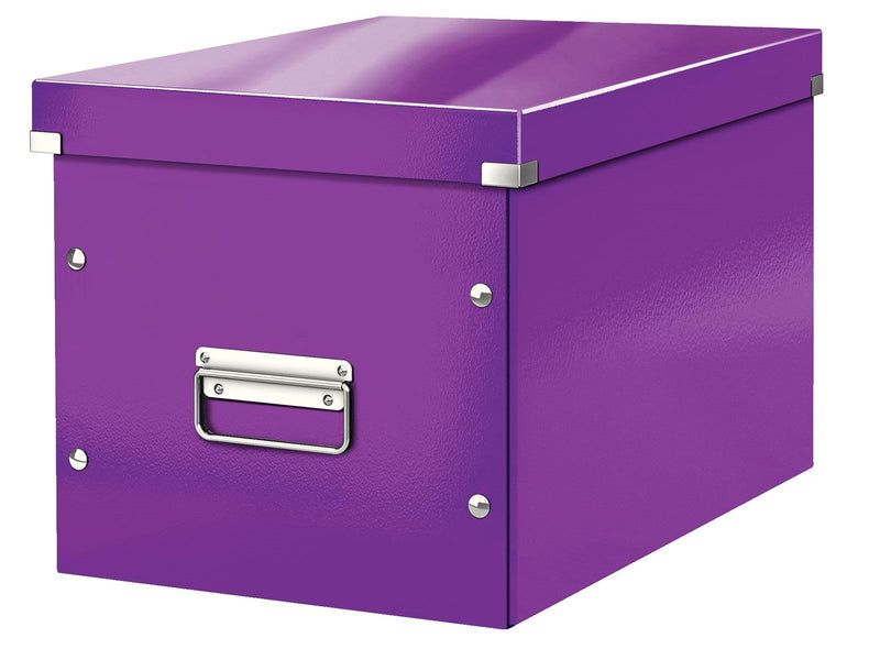 Leitz  Click & Store WOW Aufbewahrungs- und Transportbox Cube Groß Violett