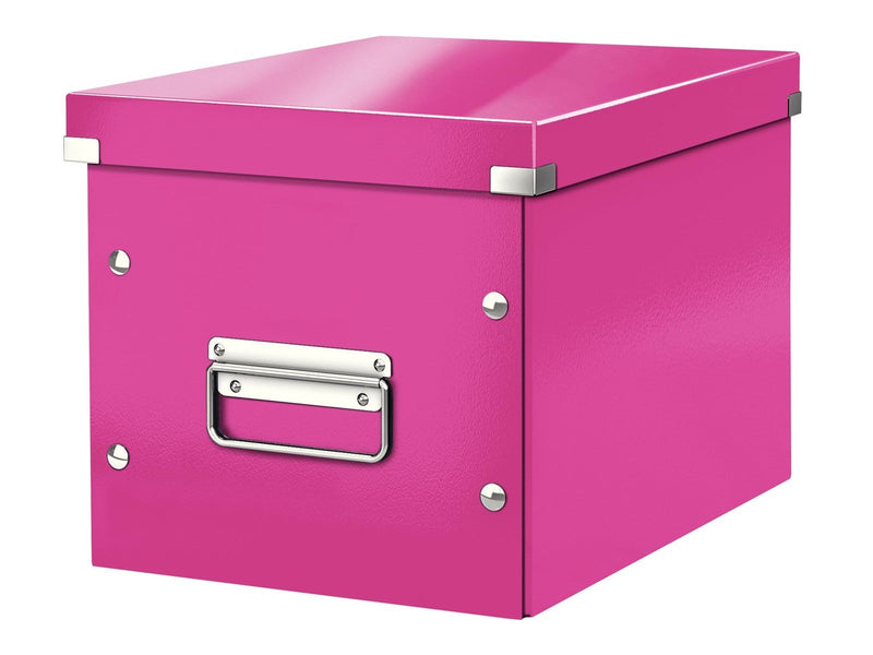 Leitz  Click & Store WOW Aufbewahrungs- und Transportbox Cube Mittel Pink