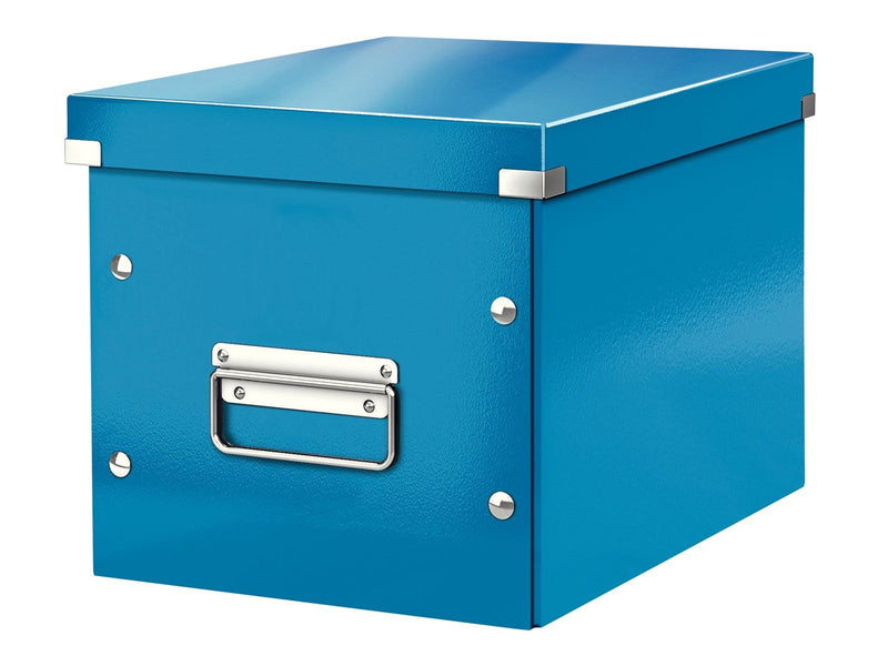 Leitz  Click & Store WOW Aufbewahrungs- und Transportbox Cube Mittel Blau