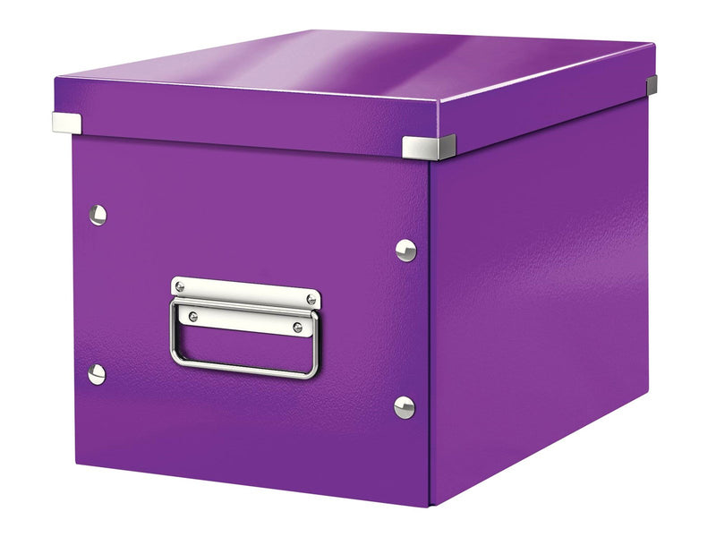 Leitz  Click & Store WOW Aufbewahrungs- und Transportbox Cube Mittel Violett