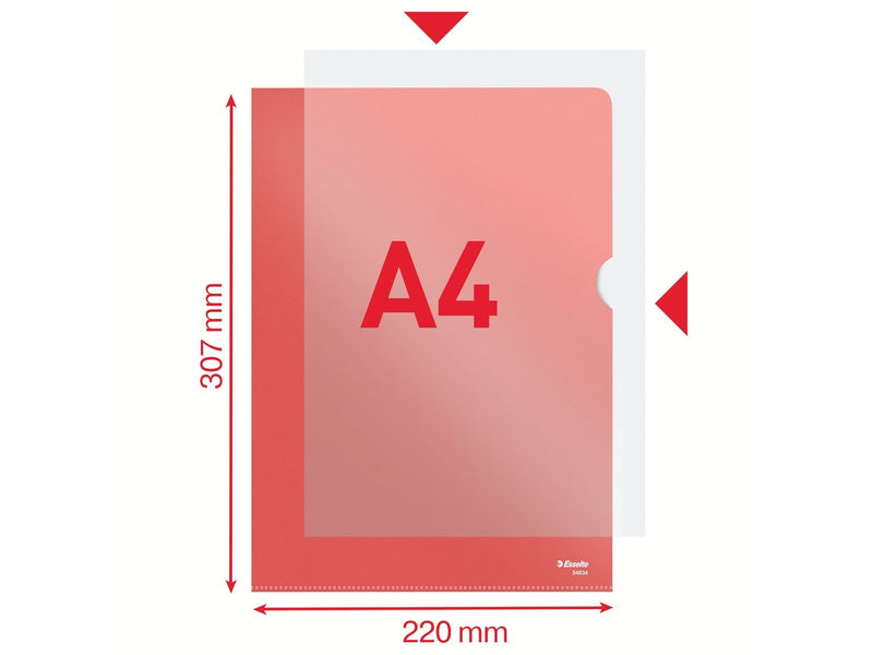 Esselte  Sichthülle Standard Plus Rot