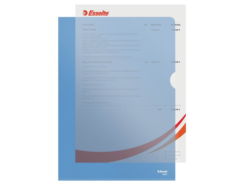 Esselte  Sichthülle Standard Plus Blau