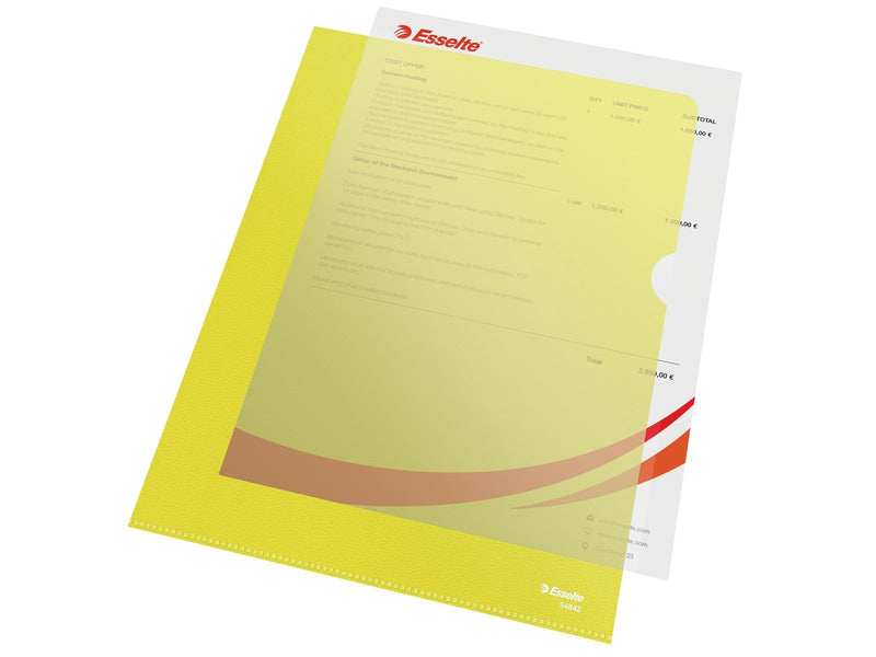 Esselte  Sichthülle Standard Plus Gelb