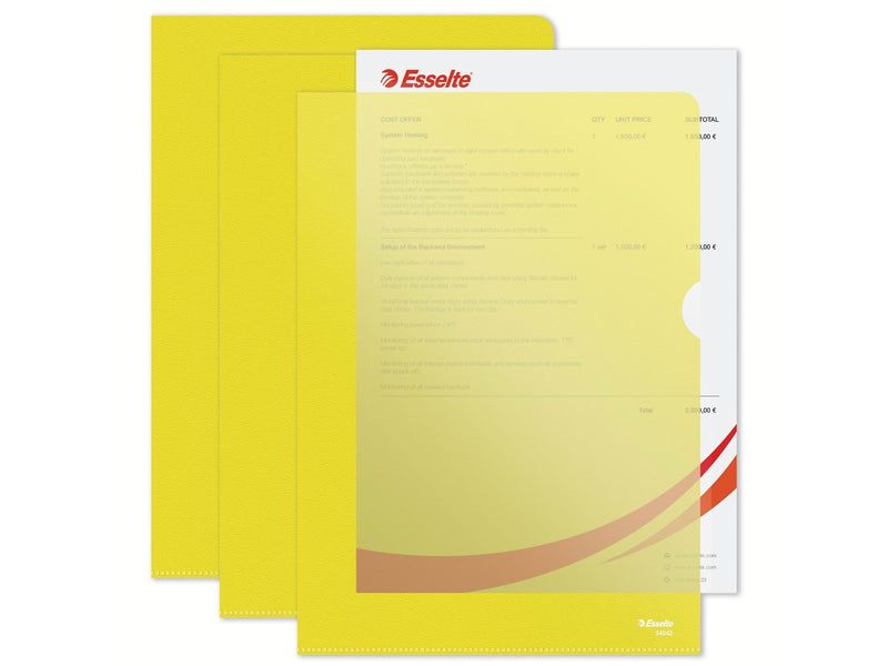 Esselte  Sichthülle Standard Plus Gelb