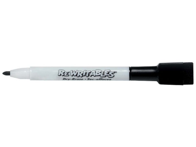 Nobo Quartet ReWritables - Marker - Black, Red, Blue, Green, Yellow, Purple (Pack of 6)