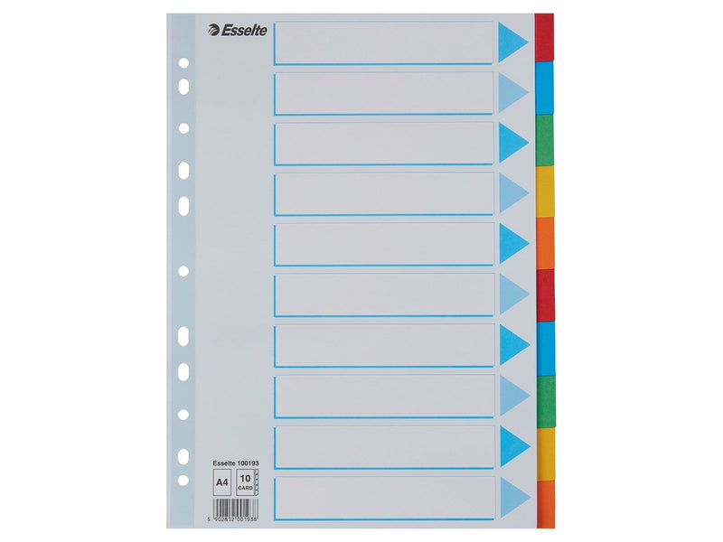 Esselte Register Blanko, Karton