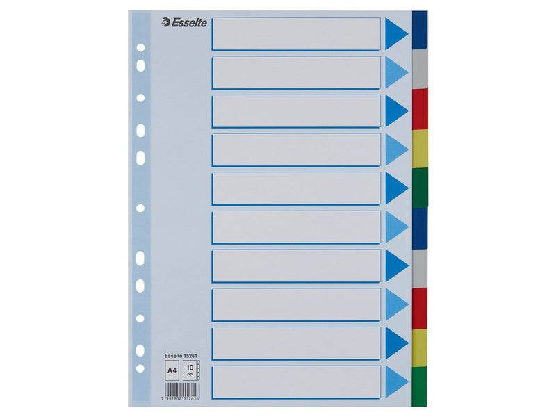 Esselte Register Blanko, Plastik