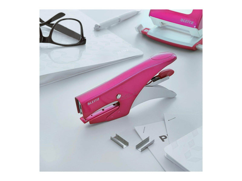 Leitz Plier  5547 15 sh.Metal WOW Pink