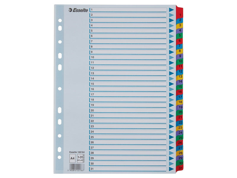 Esselte Register Zahlen, Karton