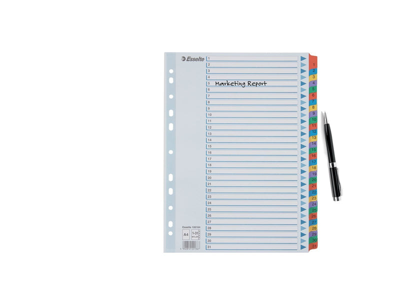 Esselte Register Zahlen, Karton